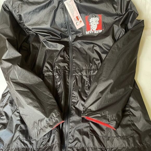 NWT The Bradford Exchange Betty Boop Black hooded Jacket SZLarge. - Picture 10 of 11